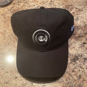 Chicago Cubs New Era 9Twenty Adjustable Black Hat